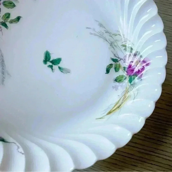 V. Etienne Antique Pink Floral Dinner Plates - Picture 8 of 10